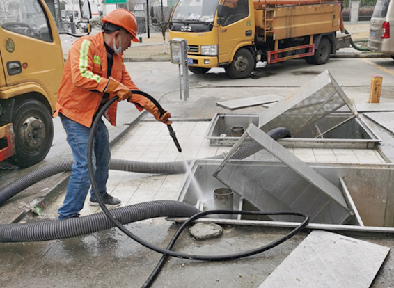 元门乡隔油池清理